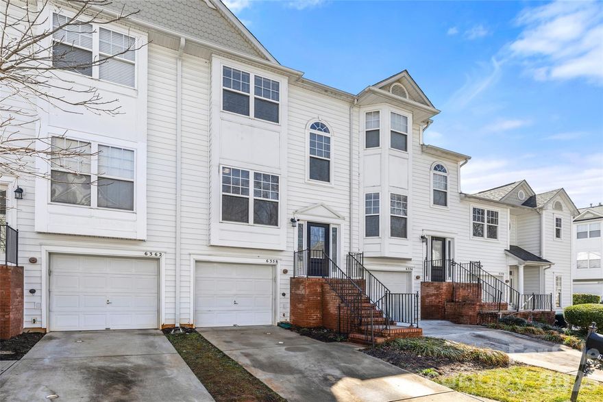 Beautiful townhome located in a desirable gated community in North Charlotte. The home features an open-concept layout, spacious living area with gas fireplace. The primary suite and additional bedroom on the 2nd floor each have their own bathroom. The lower level features a flex space that can be used as an office or gym area, doors open to the patio and green space Enjoy low-maintenance living with community amenities and convenient access to shopping, dining, and major commuter routes.