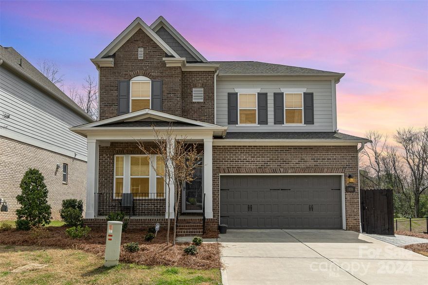 Welcome to this beautiful home with primary bedroom on the main floor, dual vanity in primary bath and a walk-in closet! Sit around the fireplace in your open living room. Flex space in front of the home allows you to tailor to your family's needs. You'll fall in love with the beautiful kitchen offering plenty of counter space, kitchen island allows for extra sitting space! Upstairs you will find an additional two bedrooms, two full baths and a loft. Beautiful fenced-fenced in backyard backs into a walking trail. Close to shopping, dining, entertainment and much more! Don't miss out and schedule your tour today!