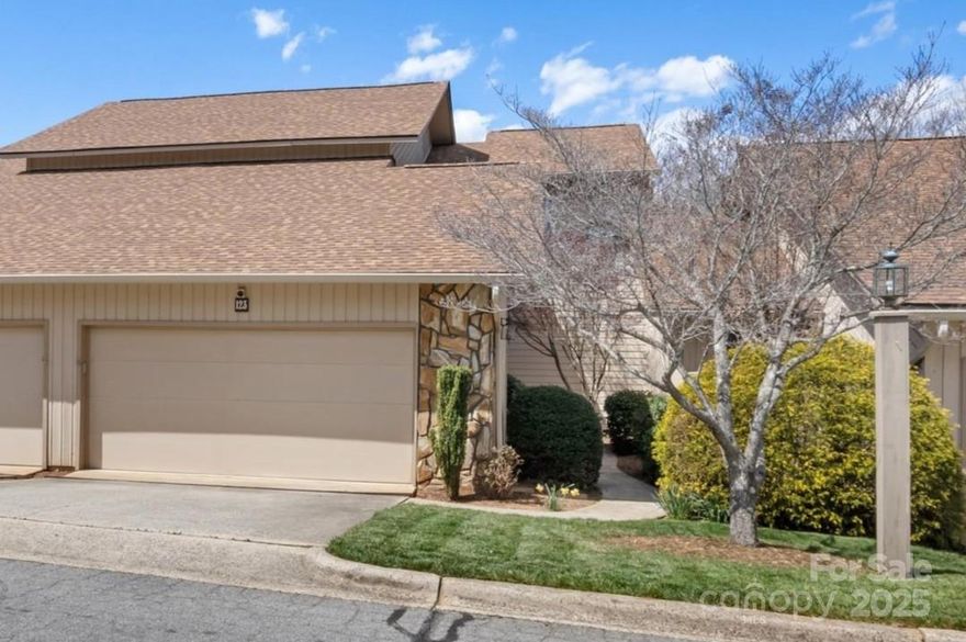 Welcome to Deerwood in Desirable South Asheville! This spacious 3-bedroom, 3-bath home offers the perfect blend of comfort and convenience, with each bedroom featuring its own private ensuite bathroom. Ideally located just 15 minutes from Asheville and the airport, with quick access to the Blue Ridge Parkway, this home is in a vibrant, active community with fantastic amenities, including a clubhouse, pool, tennis, and pickleball courts. Inside, the primary suite boasts two walk-in closets, a soaking tub, a double vanity, and a laundry chute. Each spacious bedroom features two closets, along with ample storage throughout the home. The eat-in kitchen offers abundant cabinet space, perfect for organization and functionality, while the private back deck provides a peaceful retreat for relaxation or entertaining. Enjoy maintenance-free living in this quiet, welcoming community, with HOA dues that include trash and city water, all with the best of South Asheville at your doorstep.