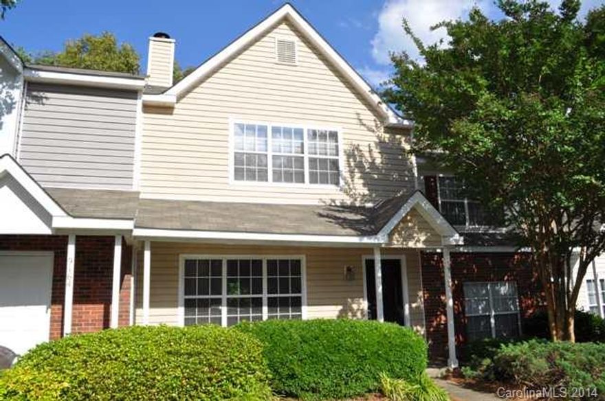 Updated Townhouse - NEW Carpet, NEW HVAC, Updated Roof, Recently Painted.  Fantastic Floor Plan offering 2 Owners' Bdrms w/ Private Baths and HUGE Walk-in Closets.  Spacious Kitchen w/ Pantry, Laundry Room, Powder Room, Large Great Room w/ Fireplace, Dining Room, HUGE Walk-in Storage Closet.  Private Backyard w/ Extra Storage that backs to Trees. Fantastic Neighborhood w/ Pool.  Great Location - btwn I-77 & I-85/485, 2 Malls & WT Harris & Mallard Crk.  Greenway, shopping, schools mins away.