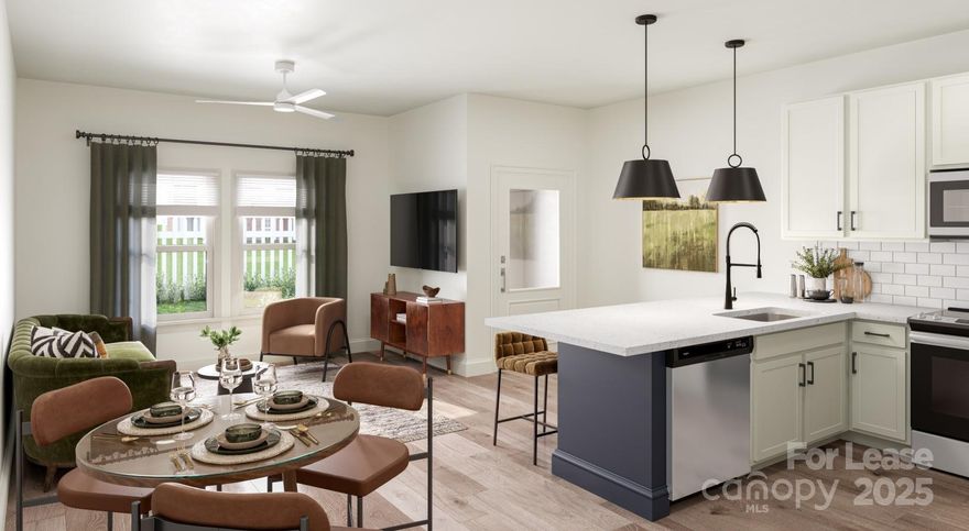 Currently offering up to 2 months free! Prices, promotions, and availability are subject to change. 
Live Beautifully at Avery Square a modern townhome community at the heart of Steele Creek.
Experience 3-bedroom townhome living reimagined with smart home tech, keyless entry, and remote access – all designed to simplify your life and elevate your every day. Find a home that highlights your thriving life. Our community features spacious and modern townhomes that are designed to provide the ultimate living experience. Each 3-bedroom townhome for rent is equipped with features such as quartz countertops, stainless steel appliances, and hardwood-style floors, private garages, and brushed chrome hardware in the kitchen which create a sleek and modern aesthetic, while the nine-foot ceilings throughout the home create an open and airy ambiance. Fall in love with your new 3-bedroom townhome for rent at Avery Square!