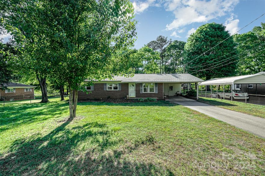 Located within the charming streets of Kannapolis, this 3BR, 1.5BA  brick home exudes timeless appeal. Situated in an established neighborhood, this residence enjoys the advantage of NO CITY TAXES! This is a rare find that enhances its affordability and appeal. This home has replacement windows throughout the home, gutters and gutter guards, original wood floors, an oversized lot with a fenced yard, asphalt driveway, and a shed for storage.  This home is the perfect blend of comfort, convenience, and character in the heart of Kannapolis. Come and see today, located minutes from downtown Kannapolis.