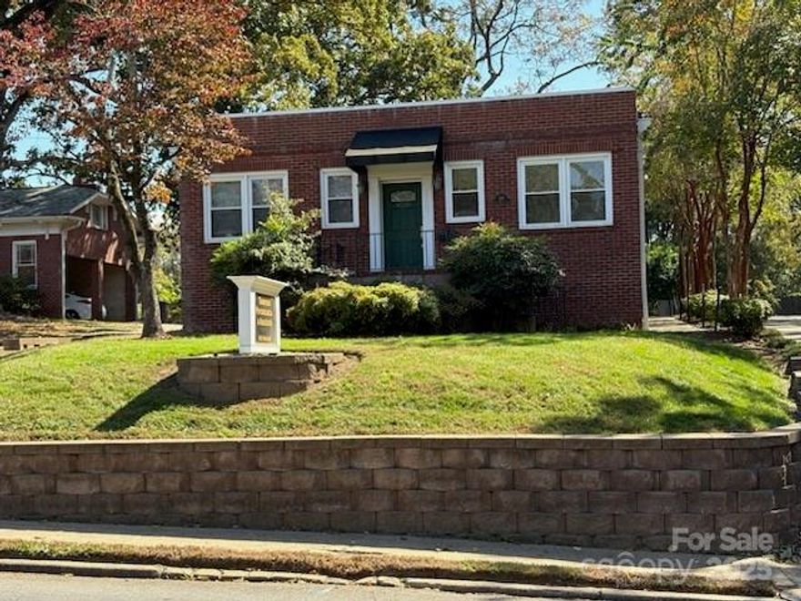 2110 SQUARE FOOT "First Class" Professional Office Building with "Gleaming Hardwood Floors throughout" *5 Private Offices, each with its' own 1/2 Bathroom.   Includes a separate Handicapped Bathroom with tiled floor and HVAC / Electrical closet. Reception area in front with private receptionist' sliding window with workspace, Conference Room with separate Kitchen. There are #16 Asphalt paved parking spaces.
This building is in excellent remodeled condition with newer Roof, Insulated Windows, and HVAC system, with the surrounding landscaping and grounds profesionally maintained with care. LOCATED within 3/4 Mile of the center of Shelby, North Carolina convenient to Restaurants, Entertainment, Shopping, Schools.
***Please check with The City Of Shelby Planning Department for your intended use occupancy permit, as this property is dual Zoned ( RO-CU and R6) and has specific allowable uses, i.e. "Medical, dental, or related office" occupancies ARE allowed.

*ALL furniture is available for purchase separately.
*Please see all photos!