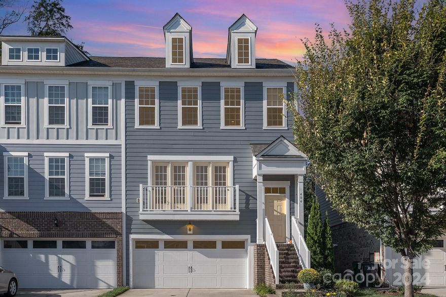 Welcome to 404 Belton St., a beautifully maintained 3-bedroom, 3.5-bath home in the lovely neighborhood of Sedgefield. This home boasts a bright, open floor plan, perfect for everyday living and entertaining. The updated kitchen features modern stainless steel appliances with a GAS cooktop, ample cabinet space, and a breakfast bar opening to the dining area. Each bedroom has its own en-suite bathroom, ensuring comfort and privacy for everyone. The spacious primary suite offers an oversized CUSTOM closet and a luxurious bathroom with double vanity and a HUGE shower. Every closet in this house has been fully customized. 

Head outside to a private, large fenced backyard with a patio. This is one of the LARGEST fenced backyards on the street! Located down the road from South End's famous Rail Trail, this home offers easy access to all that Charlotte and Sedgefield have to offer. A must-see for anyone looking for a charming, well-appointed home in a convenient and welcoming neighborhood.