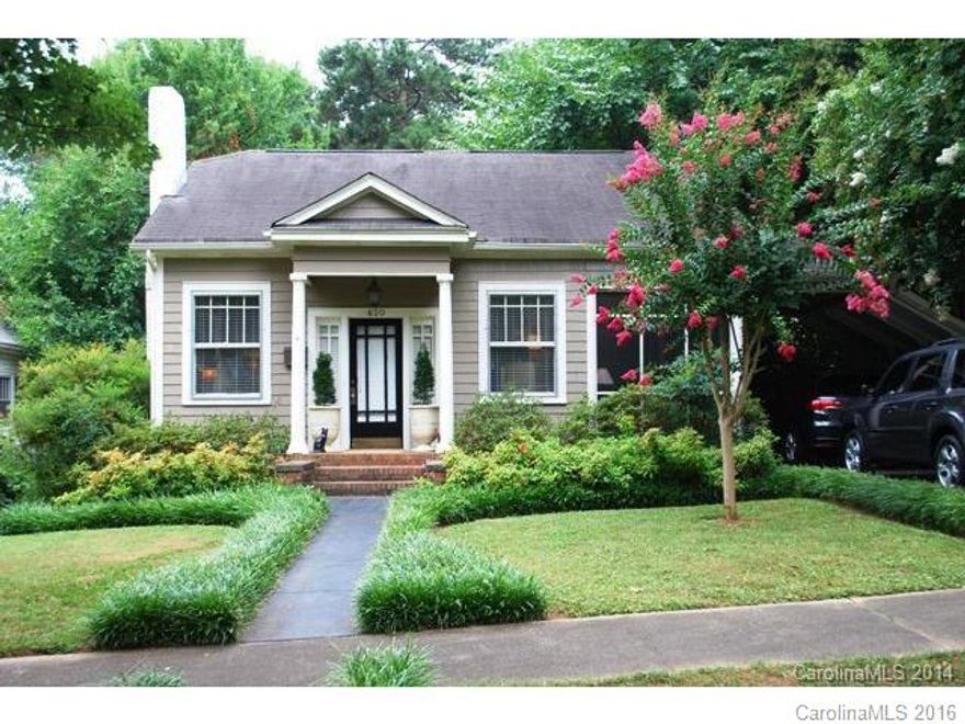 This absolute adorable two bedroom/2 bath home is located in the Rock Hill University area.  Hardwood floors and high ceilings through out.  Formal dining room and updated kitchen.  The great room has a fireplace and crown molding.  The updated master bath has a walk in shower with ceramic tile.  Lots of closet space.  Screen porch on the side of the house.  Huge back deck perfect for grilling.  Fenced in back yard and a carport.  This home has tons of character.