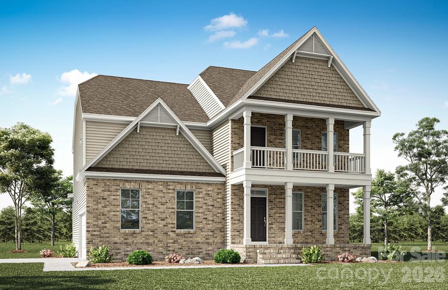 Welcome to new construction close to Catawba River! This 3-story Baldwin plan has 5 bedrooms, 4 full baths, a 3-car garage, and more than 3,000 square feet of living space. The main level features a large kitchen with a butler pantry leading to the dining room. The kitchen has white cabinets with a contrasting grey island, quartz counters, tile backsplash & stainless appliances including a gas cooktop and a wall oven. The family room features a gas fireplace with stone surround. The main floor also features a guest bedroom and a full bath with a tub/shower combo. The second floor has the primary suite, two additional bedrooms, a full bath, a loft, and the laundry room. The primary bathroom features a luxury bath with a free-standing tub and a walk-in shower. All bathrooms have white cabinets and white quartz counters. The third floor offers a spacious bedroom and another full bath. Outdoor space includes a double-front porch and a rear, covered porch with patio. Find out more about this beautiful home today!