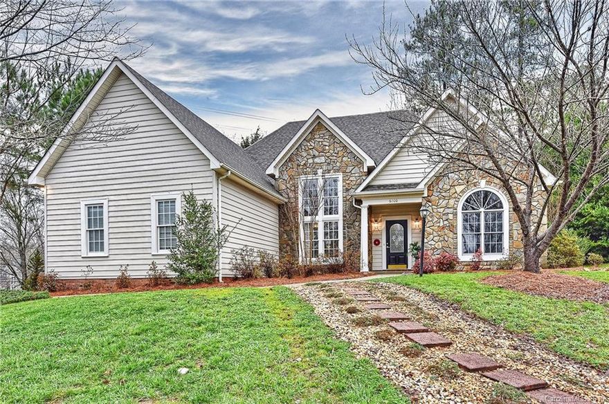 Leaded Glass Front Door leads you to this one level, Split BR plan w/9 Ft (smooth) Ceilings, fresh paint & new Carpet. Crown moldings, columns & wood burning FP add to this beautiful home. Raised ceiling in the DR. White kitchen w/granite, SS sink & Refrig. MBR has a private BA w/tub, separate shower and Huge walk-in Closet.  BR 3 has vaulted ceiling. Large Laundry Rm with W&D.Property backs up to Easement so you have privacy in back of the property. Jog to Trader Joe's or Four Mile Creek Grnwy.