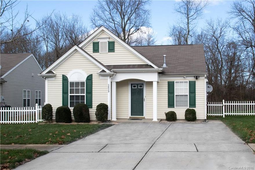 Beautiful well maintained Ranch Home. Perfect home for a 1st time buyer or an investor. The home features 3 bedrooms, 2 full baths. New floors and NO carpet! The kitchen is open to the dining room and the family room for easy entertaining. Nice flat lot with large utility shed.  Home is located just minutes from I-485.