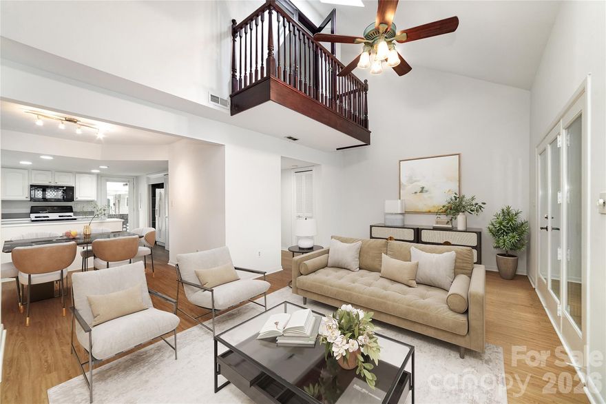 SELLER IS MOTIVATED!  All offers will be considered. Located in Charlotte's historic Fourth Ward, this charming townhouse offers a unique blend of historical ambiance and modern urban living. The three-story, 1,283-square-foot residence provides a comfortable and convenient lifestyle, with the heart of Uptown Charlotte just minutes away. This townhouse features a classic design that complements the historic charm of the neighborhood. With 2 bedrooms + a loft and 3.5 bathrooms: The spacious layout provides ample living space and beautiful exposed red brick walls. The 3rd floor could be used as  a bonus room or office and has full bathroom. The interior boasts a welcoming open-concept feel, complete with multiple balconies with views of the city.  Step outside to a private outdoor space, perfect for relaxing or entertaining. This may be the best chance to get into 4th Ward at this price point! Opportunities to customize this home into your perfect oasis make this townhome a must see!Brand new Roof, freshly painted exterior and interior, new flooring throughout. 

Highlights of the Historic Fourth Ward: The Historic architecture. The neighborhood is renowned for its beautifully preserved Victorian homes, tree-lined streets, historic buildings and neighborhood parks. You are steps away from Uptown's abundant restaurants, shops, and entertainment venues.

Nearby attractions: Enjoy easy access to Fourth Ward Park, the McColl Center for Art + Innovation, the AvidXchange Music Factory, and the Discovery Place science museum.

Excellent transit access! The neighborhood is well-served by Charlotte Area Transit System buses and is close to the LYNX Blue Line light rail.

This property is a fantastic opportunity for anyone seeking an urban lifestyle within a picturesque and historic setting.