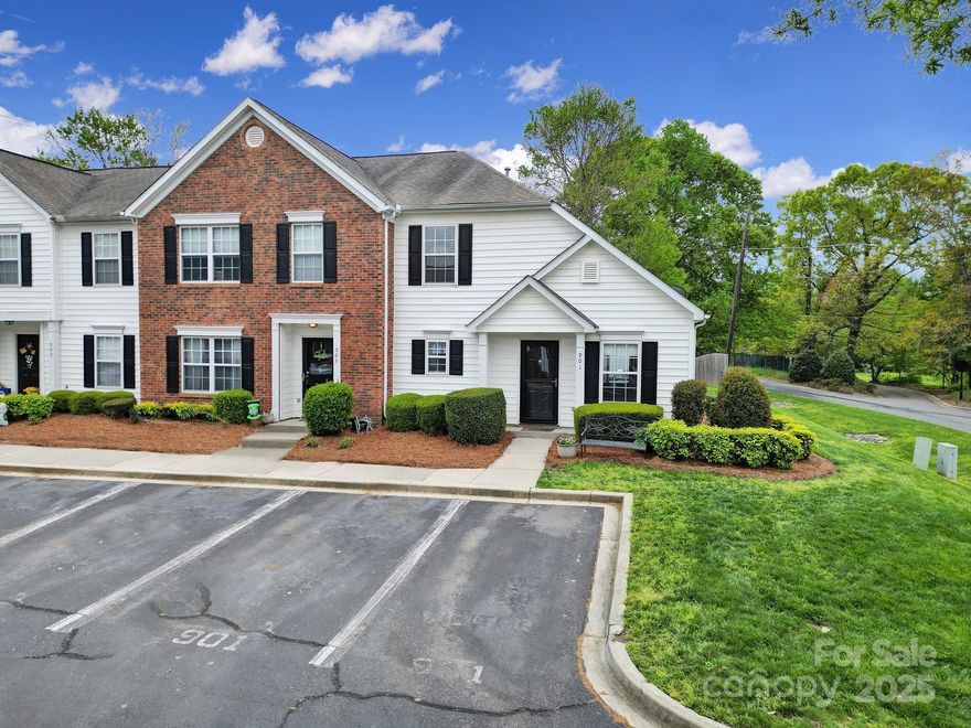 LOCATION! This beautifully updated end unit townhome is in the heart of Fort Mill! Luxury Plank flooring throughout the main floor. This gem features a modern kitchen with stunning quartz countertops & backsplash, a breakfast bar, & a pantry w/stylish barn doors.The kitchen opens up to the dining area & a two story great room. Primary bedroom on the main w/walk in closet.Retreat to the upper level where all the spacious secondary bedrooms have new carpet (2025) & two additional large storage spaces. Newer light fixtures & black matte door knobs/handles. Bathrooms have newer vanities & toilets. Enjoy your favorite beverage on the private, fenced patio along with an attached storage/utility room for all your needs. Low maintenance turf backyard! This home is in the highly desired Fort Mill school district! Regent Park is close to 77, grocery store, restaurants & the community amenities include a pool, tennis/pickleball courts, basketball, playground, volleyball & walking trails.MUST SEE!