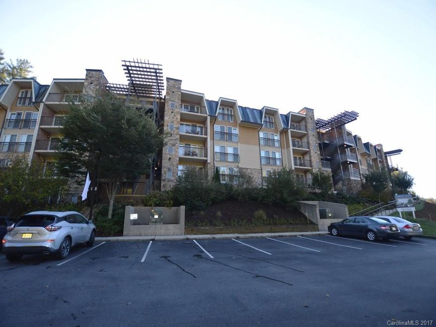 This spacious 4th floor 2 bedroom, 2 bathroom unit comes fully furnished and in move-in ready condition, featuring granite tops, wood floors, fire place, balcony. The Residences at Biltmore offers a pool, fitness center, hot tub, concierge service, elevator.  Great location, close to Biltmore Village and Mission Hospital. The owners, while  not using the unit, have the option of renting their unit out short term by participating in the on-site rental program, which will generate revenue.