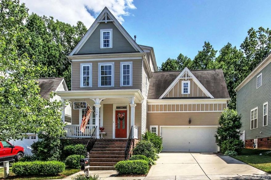 Welcome Home!! Pristine Charleston style 4 bedroom 3 story home in quaint Water Oak.Beautiful curb appeal with rocking chair front porch. Home is in impeccable condition...move right in to your open floorplan home.  Hardwoods on main, spacious kitchen w/ gas stove & granite countertops.. 2 secondary bedrooms on second level & another large bedroom on third level. Absolutely beautiful private, fenced backyard with professionally landscaped grounds. Great schools...close to shopping & interstate.