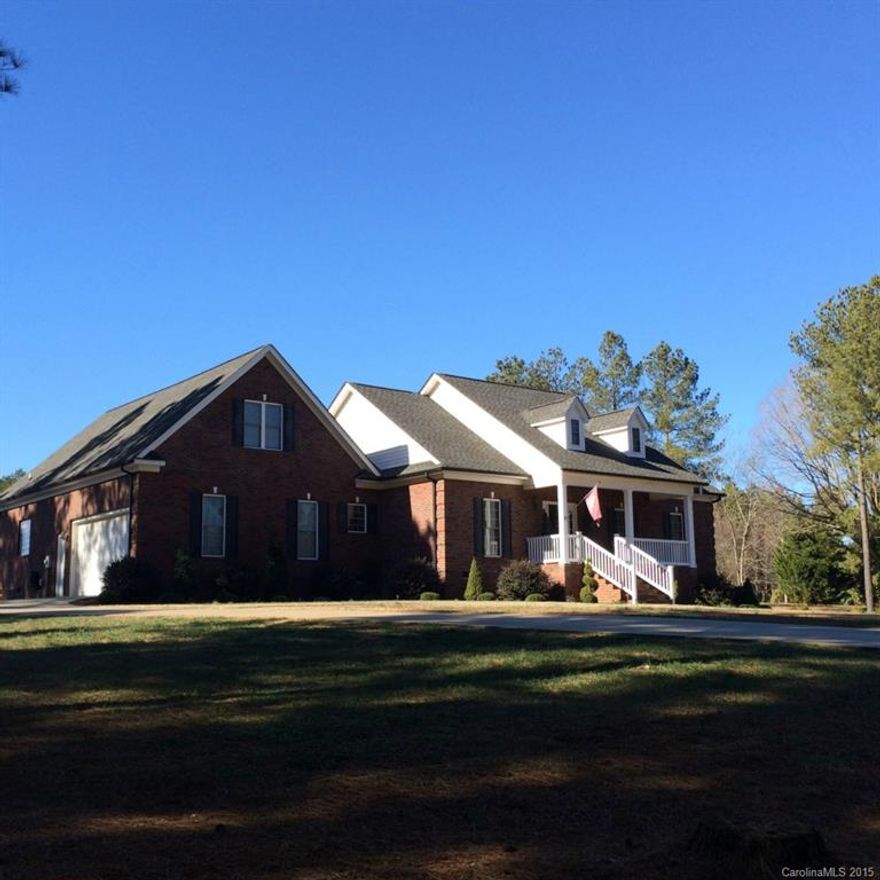 Enjoy Country living at its finest with this beautiful custom built home! Home is located on NC line.  Enjoy Chesterfield County taxes while being close to major cities. Gleaming hardwoods throughout, and ceramic tile flooring. Great Rm w/ Gas logs, Open Kitchen W/ breakfast bar, Spacious Master Suite W/ His/Her Vanities, and Walk in closets. Decorative concrete patio w/ salt water fiberglass pool. When it’s too cold for swimming, warm up by the fire pit located on the 4.5 acres of property.