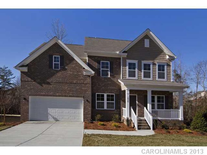 2 story, 4 bedroom 2.5 bath home.  Formal living & dining rooms, study and upstairs bonus room.  Lvl 3 kitchen cabinetry w/island, granite countertops, s/steel appliances, tile backsplash, hdwds thru out most of the main floor, vaulted ceilings @ great room, and separate shower & garden tub in master bath.  Huge back deck! Home is Complete.