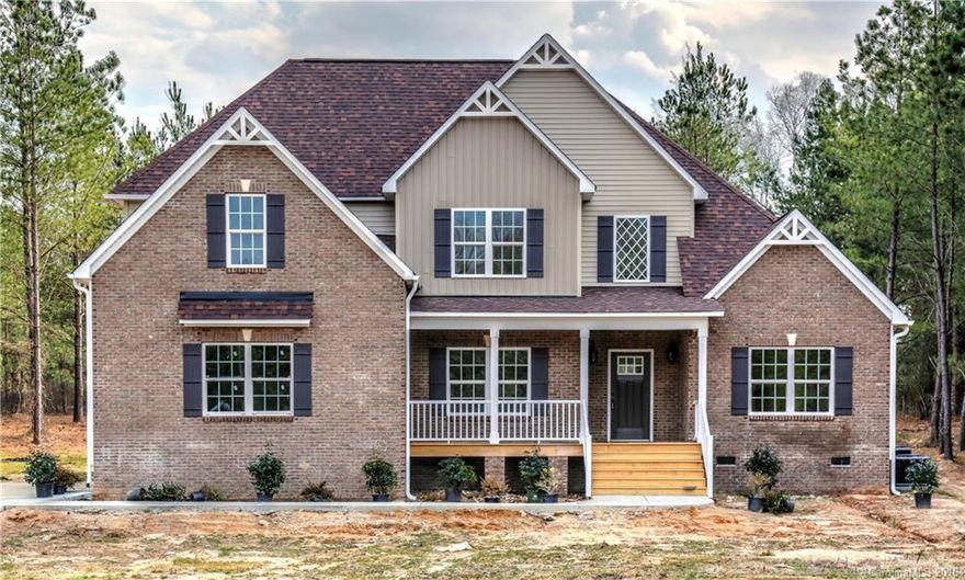 Come home to this great community & enjoy the serenity of country living at its best in Lauren Pines!  Quality new construction w/attention to details. Features over 2800 sq ft of living space w/MBR on main w/sitting area and double trey ceiling, in-law/2nd qtrs. on main w/separate bath, wide plank HWs, detailed picture frame molding all w/4BRS, loft area, bonus room and office space!