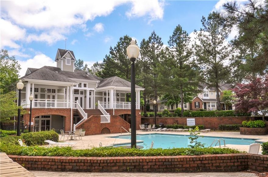 This spacious town-house not only features three ample bedrooms, with the Master bedroom on the lower level and two-and-a-half baths.  It also offers a large, sunken family room which adjoins a separate dining room and opens onto a private patio.  Community features pool, club house, fitness center, and gatehouse at entrance.