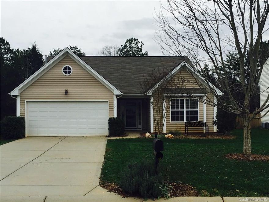 MOVE-IN READY ranch home located in desireable Legacy Park. This 3 BR/ 2BA home has an open family room, breakfast area and kitchen with eat-up counter area. The kitchen includes 42" cabinets, all apliances stay including fridge. Brand new carpet throughout, new vinyl in kitchen and master bath and freshly painted.
Pre-wired for surround sound. Finished garage with coating on floor. Organic lawn. Comm. has walking trails, pond, pool w/ slides, playground, tennis courts, indoor b-ball.