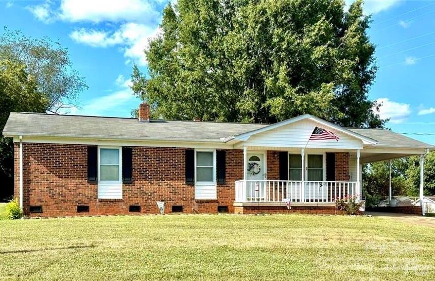 Welcome to this fantastic 3-bedroom, 1-bath brick home, perfectly situated between Shelby and Polkville! With a desirable open-concept floorplan.

Enjoy an open flow between the living area and kitchen.
Home includes oven, microwave, dishwasher, refridgerator, washer and dryer.

The single bathroom features dual sinks and tub/shower.

Comfortable Primary Suite is generously sized, easily accommodating a king-sized bed and dressers, and includes the benefit of double closets for excellent storage.

Laundry is situated near the kitchen for easy access.

Cozy brick fireplace with gas logs.

The exterior features durable brick construction with vinyl trim.

Recent Upgrades: Peace of mind comes with an approximately 4-year-old windows, and PEX plumbing.

Step outside to a fully fenced-in backyard, complete with raised garden beds.

Located in a quiet, peaceful neighborhood, this home offers comfort and character. It's ready for you to move in!