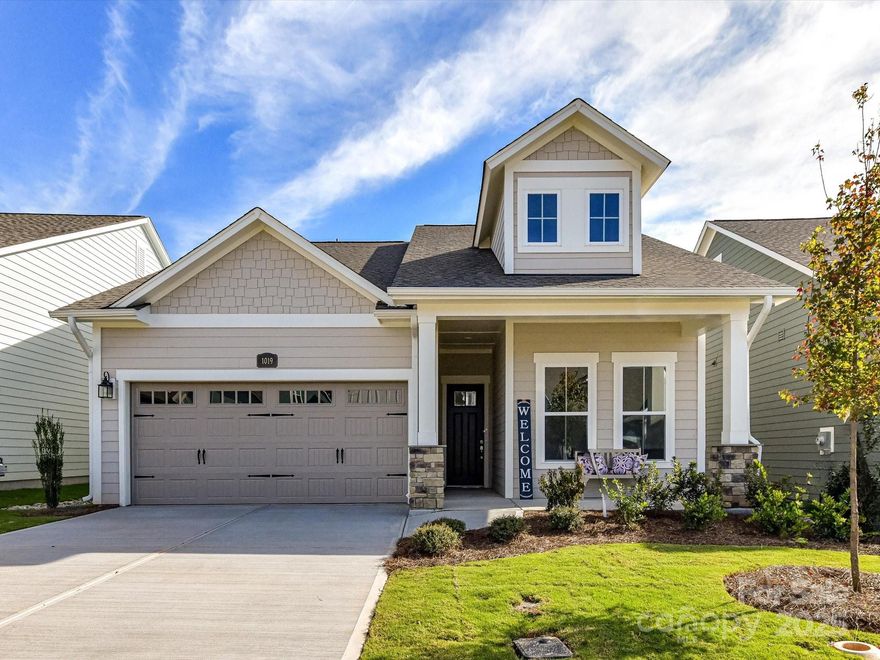 55+ Community! Experience stylish RANCH living with this splendid new home for sale in Waxhaw, NC! The gourmet kitchen at the heart of this home is adjacent to the impressive dining space that will accommodate festive dinner parties! Refrigerator included! A stately fireplace and big, energy-efficient windows overlooking the covered porch help showcase your personal design style in the stunning family room.Tile and luxury vinyl plank shines throughout this home. French doors add privacy and style to the study, making it a great space for an office or entertainment studio. Guests will enjoy a beautiful suite tucked away from the main areas of your home. Access to your utility room from your owner’s suite closet is a luxury convenience!