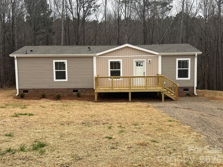 New 3BR/2BA home on 0.79 acres in Lilesville, NC, located on a dead-end street. Enjoy nearby access to the Pee Dee River and Blewett Falls Lake with public areas for fishing, boating, and kayaking. Peaceful country setting just 14 miles from Rockingham and 6 miles to Wadesboro offering ample retail shopping and dining. A great blend of privacy, outdoor recreation, and convenience.
