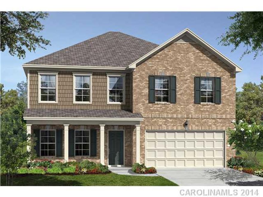 This large and open floor plan home features: a 2-story foyer, 2nd floor open rails,  walk through from Dining Rm to Kitchen, Luxurious Coffered Ceiling in the Dining Rm, ample cabinet & counter space, upgraded 36" cabinets, granite counter tops with island, Additional Bar seating, , HDMI outlets, Recessed lighting in kitchen & nook, Trey ceiling in the Master, His & Hers Closets.