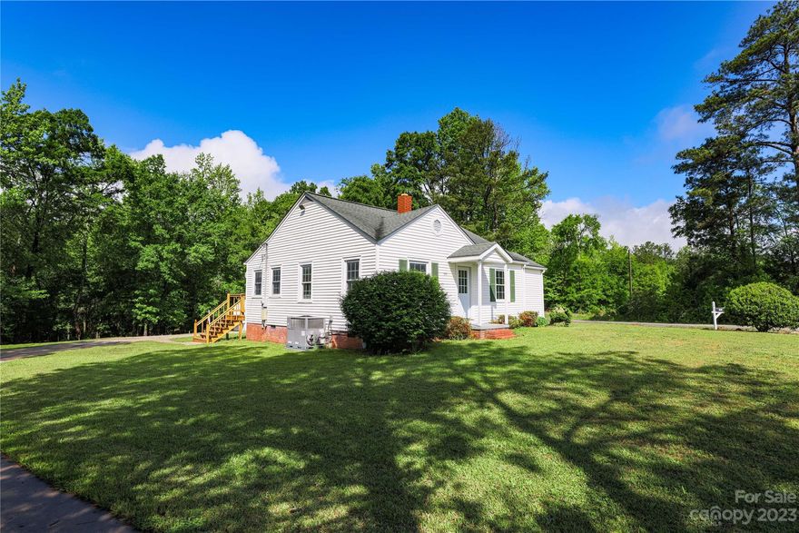 Move in ready! Freshly renovated 2 bedroom house with 2 full bathrooms! Neutral LVP flooring and fresh paint makes this home feel bright and open. Refrigerator, washer and dryer convey. Located on private 1 acre lot with enough open space for your hobbies or upgrades. Circular concrete driveway with ample parking. Detached one car garage with working shed. Additional storage/shed.