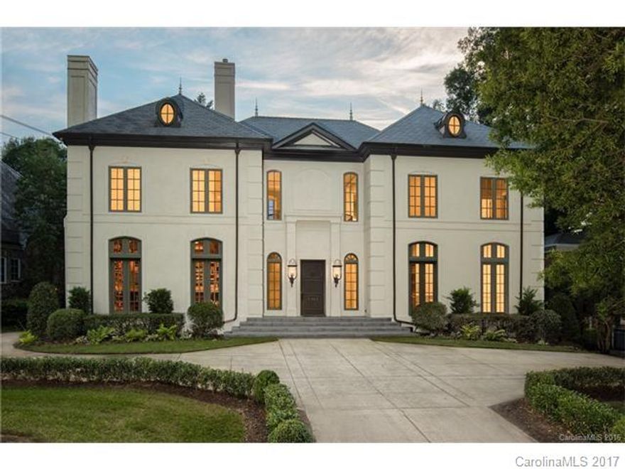 Executive Rental - Experience the total renaissance of this newly updated European estate home situated in one of Charlotte's flagship settings on Queens Road West in Myers Park. Immaculately accented with a clean yet elegant style. Elevator to all three floors. Gourmet kitchen and many high end finishes. Available August 1, 2017 with acceptable terms.