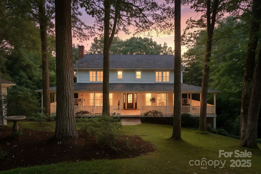 Private Retreat in Prestigious Providence Plantation- an over 2 Acre Oasis. Welcome to your private escape tucked into the heart of Providence Plantation, one of Charlotte’s most desirable and well-established neighborhoods. Situated on a quiet cul-de-sac, this exceptional home sits on a sprawling lot, backing up to a serene creek and surrounded by mature trees. It offers the rare combination of privacy, space, and convenience.  A peaceful retreat just minutes from top-rated schools, shopping, dining, and more. From the stunning, wrap around front porch to the expansive, thoughtfully designed and recently custom built luxury backyard and pool by Stoneman, this home is the perfect blend of comfort, function, and luxury. Attached 2 car and detached 2 car garage. Go-kart track and creek make for outdoor adventures.  New heated pool with Baja shelf and cascading hot tub, outdoor lighting, retaining walls, multiple fenced areas, including pool fencing and approximately 1000 feet of perimeter fencing.  Trex deck off the kitchen, perfect for outdoor dining and entertaining. WiFi-enabled pool controls, irrigation system, thermostats, garage doors, some locks, etc.  The 2017/18 renovated kitchen is perfect for small or large gatherings and includes in-line water filtration, custom cabinets and quartz counters. New roof (2019), New HVAC systems (2020 and 2025), New electric hot water heater with boost pump (2024). Recently added wood flooring and tile. Beautifully updated primary and guest bathrooms (2025) Custom louvered shutters (2021) Updated lighting throughout. Whether you’re relaxing by the pool, enjoying the wooded views from your deck, or entertaining friends and family indoors and out, this home offers unmatched tranquility, modern amenities, and timeless style. All of this, located within one of Charlotte’s most prestigious communities.