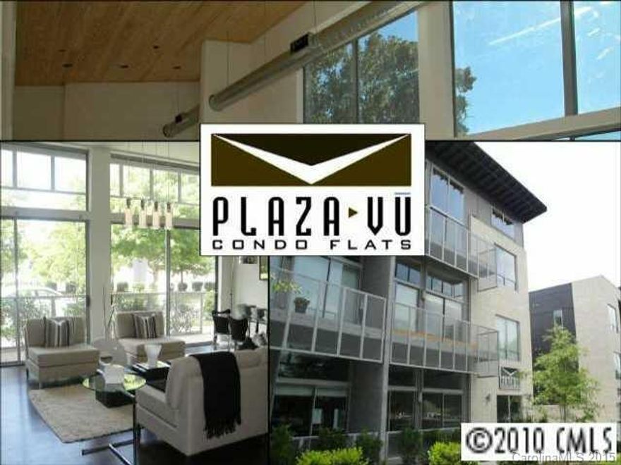 Walk, Walk, Walk...Everywhere! With a Walk Score of 79, residents are steps away from Harris Teeter and other fresh markets, surrounded by great restaurants & retail, and are 7 minutes from downtown Charlotte! This 2BR/2Bath condo is the former model, loaded w/ upgrades, yet priced to sell! Add'l photos included SS appls, granite, wood flrs, incredible ceiling height, commercial-grade windows/doors. Enjoy the fun & convenience of urban-style living- in a newer, contemporary & modern condo-flat!