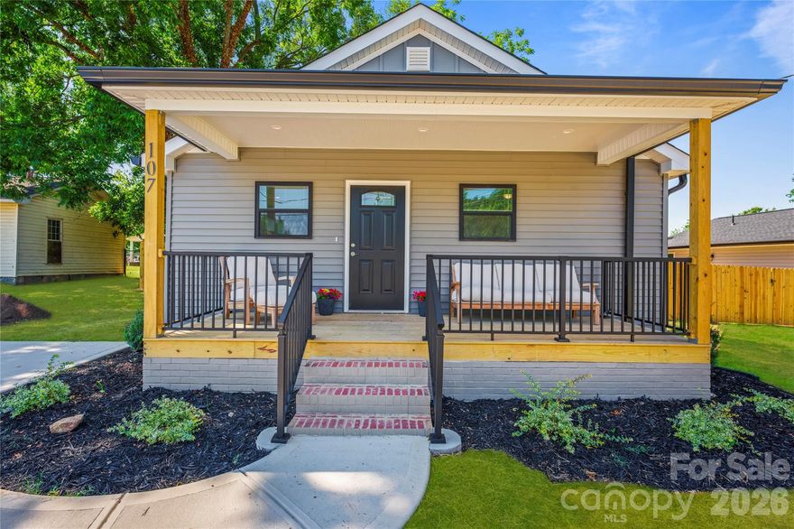 NEW CONSTRUCTION home! All work was permitted with the county and the Town of Stanley! NEW ELECTRICAL, PLUMBING AND HVAC THROUGHOUT IN JUNE 2025. NEW ROOF MAY 2025; NEW FOUNDATION AND DECKS 2025. Seller is offering $5k toward closing assistance. Split bedroom floorplan with custom primary bath, large walk-in closet in the primary and custom kitchen with breakfast bar. Drop Zone in the back of the home at laundry room just off the massive 194 square foot back deck. Fenced yard offers complete privacy. Large walk-in pantry off the kitchen and brand-new stainless-steel appliances. Luxury flooring throughout and a very Peaceful covered front porch. Just .5 miles to Main Street Social and The Woodshed and just .3 miles to Harper Park. Seller can add Carport at Buyer request. Driveway has been extended all the way to the privacy fence.  Shrubs were planted for privacy, but this winter got them.  New shrubs will be planted. New photos coming soon