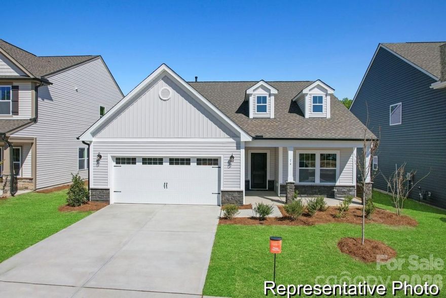 Move-In Ready Ranch Plan! The Bayside plan offers a luxurious ranch design with over 1600 sq. ft. of stylish living space. Perfect for entertaining, the home features a rear covered porch off the kitchen. The well-appointed kitchen is equipped with upgraded tile backsplash, quartz countertops, cabinetry, and stainless steel appliances. Throughout the home, you'll find upgraded lighting and modern finishes that add to the appeal. Come visit Tillery today to see all that this stunning home has to offer!