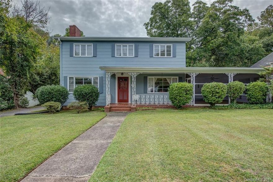 Amazing older home in downtown Bessemer City, recent architectural roof, gas heat/CA, lovely detail through this home brings back historic charm, large screened porch, walk-in cedar lined closets, FP w/gas logs in living room nice level large lot, double carport enters from the back, detached small home used to serve as maids quarters years ago. This home needs to be updated cosmetically but is in fantastic condition!