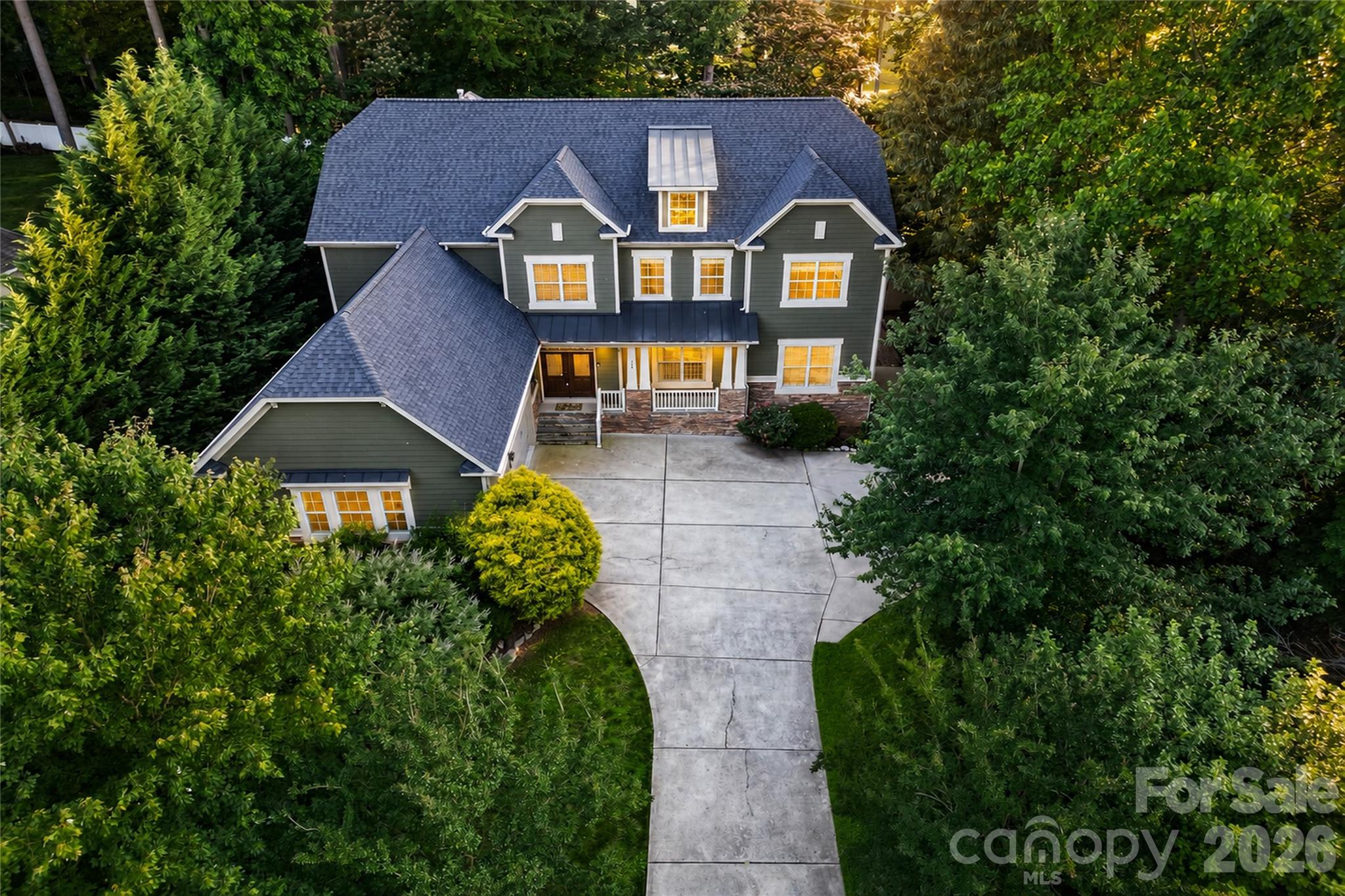 Front of Gorgeous Home with Lake Norman Views