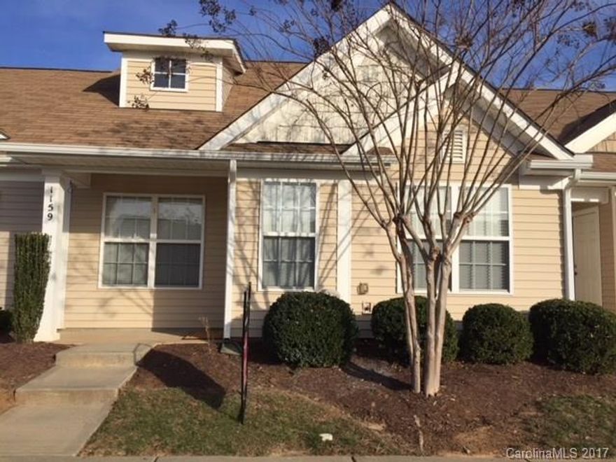 Get your offer ready. New Carpet, fresh paint. Private fenced patio area with gate. Great opportunity for first time home buyer, right sizing or  investing, and short commute to Charlotte, and Fort Mill. Cozy home in great Brookchase neighborhood.  HOA is $99 monthly plus $65 quarterly.