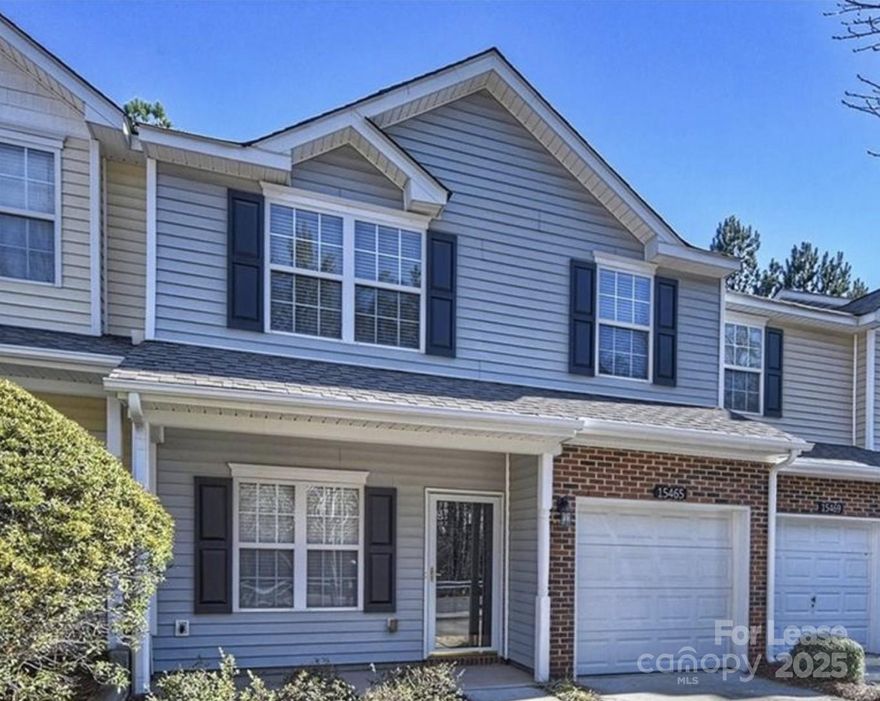This two story, 3 bedroom, 2.5 bath townhome is located in the heart of Ballantyne. Features include a covered front entry and porch, one car attached garage with additional driveway parking, private back yard with patio, bright and spacious foyer and downstairs living space, tons of storage, owners suite with private bath and oversized walk in closet, loft area that can be used as office or flex space, and a convenient upstairs laundry room. The Oakbrooke neighborhood includes a community pool, club house, pond, walking trails! Walking distance to shopping, restaurants and top-rated schools.