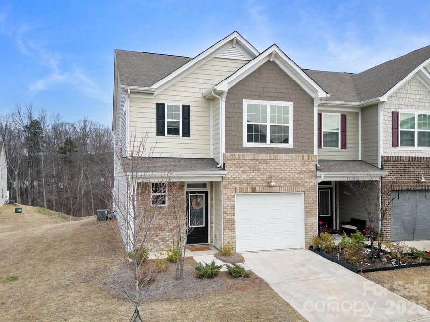 Located in Tega Cay and zoned for Fort Mill Schools — this 2023 end-unit townhome with pond views is one worth stopping for. Sellers are offering $5,000 toward closing costs with an acceptable offer.

Not all townhomes feel this way the moment you walk in. Positioned where Moss Pine Way meets Everly Commons, this true end-unit delivers what most can't: real privacy, natural light from multiple directions, and open views toward a retention pond and mature tree line — not into your neighbor's living room.

Built in 2023 and still showing like new, fewer shared walls make the whole home feel more spacious and comfortable than a standard interior unit. The layout works for how people actually live today — working from home, hosting, or enjoying a low-maintenance lifestyle without sacrificing space or light.
Refrigerator conveys, so settling in is easy from day one.

Quick access to Tega Cay's walking trails, parks, and everyday conveniences — while still feeling like your own private corner of the community.

End units with pond views in Fort Mill Schools don't sit long — and with $5,000 toward closing costs on the table, this one is worth seeing in person.