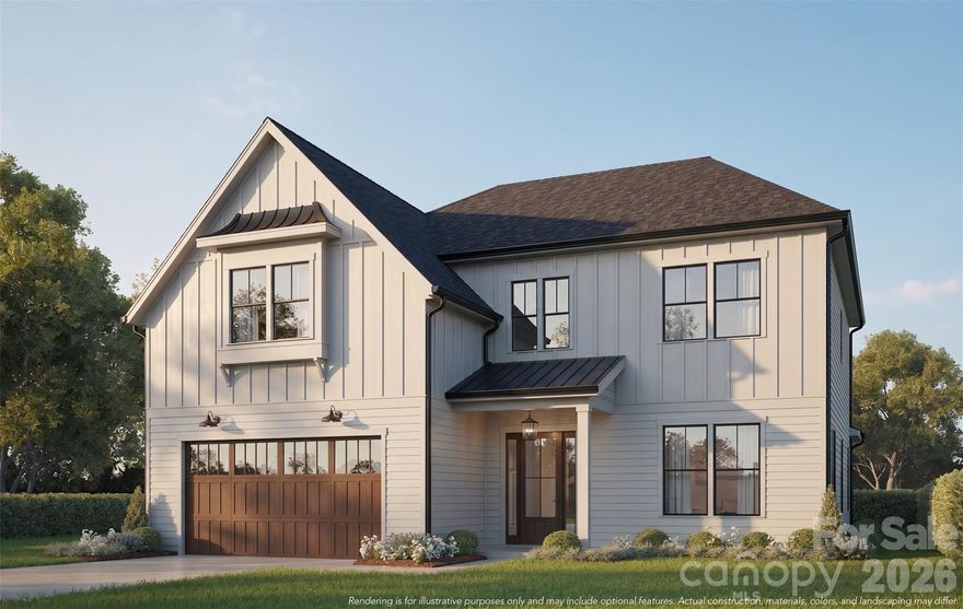 Experience refined luxury at 4337 Castleton, the Redwood by the acclaimed VISTA HOMES Charlotte. Built on a 13-year legacy of excellence, this 5BR/4BA residence featuring interiors curated by the renowned Stephanie Calderon Interior Design. The home’s dramatic silhouette is defined by 10ft ceiling where expansive windows flood the open-concept floorplan with natural light. Flawless craftsmanship is evident in every detail, from 10ft ceilings to the bespoke designer lighting. The gourmet kitchen is a culinary masterpiece, boasting LG Signature Kitchen Suite (SKS) appliances, a pot filler, and stacked cabinetry to the ceiling. Stunning Quartz countertops transition into a Quartz backsplash at the hood, supported by a walk-in pantry. Sophisticated functionality continues "Family Entry" drop zone and laundry suite with a utility sink. Transition outdoors to an expansive covered living space, perfect for year-round entertaining. A Rare Opportunity: Construction is beginning soon- Schedule your private consultation today.

**School enrollment, boundaries, and busing eligibility are determined solely by the CMS and are subject to change without notice. It is the Buyer’s sole responsibility to contact the school district to confirm current and future enrollment eligibility for this specific address. While deemed reliable, all school information provided in this listing is not guaranteed.