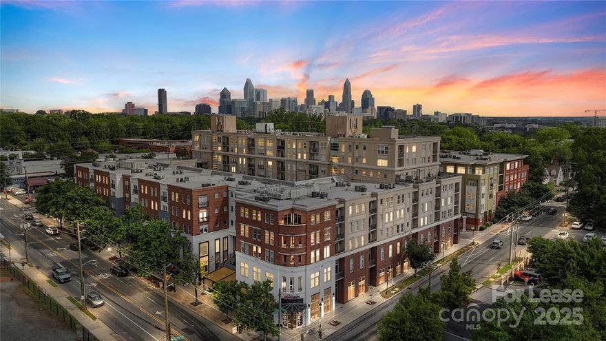 See & be seen in this 2nd floor condo overlooking East & Scott Avenue right in the middle of Dilworth.
Sexy oversized floor plan with two walls of windows, stained concrete floors and lots of natural light.  Too many updates to mention...need to come see it.  Building is concrete and steel construction with roof top terrace, fitness center, lots of secure entrance parking and secure entrance building.  Building is walkable to grocery stores, restaurants, shops and just 2 blocks from Freedom Park.