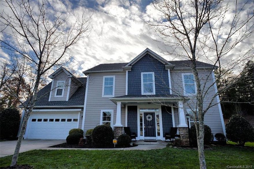 Beautiful two story home in desirable Fort Mill. This 4 bedroom home has a large Master retreat with tray ceiling, sitting area, spacious master bath with garden tub and large closet. All bedrooms upstairs. Kitchen has granite counter tops and breakfast area with lots of natural light. Large fenced in back yard with in-ground salt water pool, basketball area and patio. Lot is .47 acres on a Cul-de-sac. Low HOA's. Award-winning Fort Mill Schools.