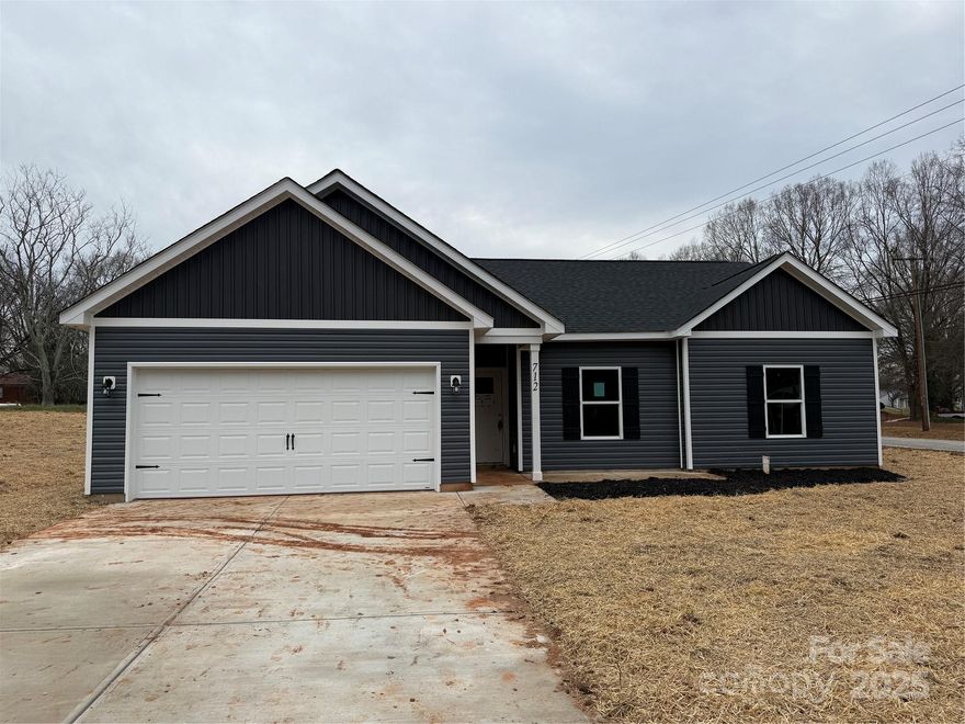 Check out this amazing new construction one level home in Newton with 3 bedrooms, 2 bathrooms and a desirable open concept/split bedroom floor plan.  This home will also feature 9 foot ceilings, LVP Flooring throughout and matte black hardware finishes. Seller hopes to have the home completed by Jan 1.