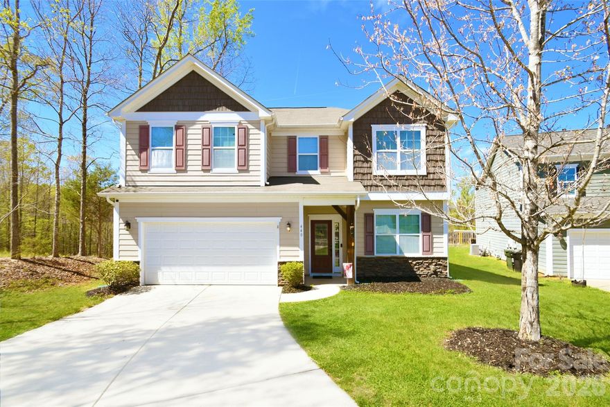 Nestled on a peaceful and private cul-de-sac in the desirable Winding Walk community, this stunning Shea Homes offers both comfort and style. Featuring 5 spacious bedrooms and 3 full bathrooms, the home boasts an open-concept layout complemented by a versatile front room—perfect for a home office, playroom, or additional living space. There is a guest bedroom suite/bath down for privacy and the primary and additional bedrooms and laundry upstairs, offering an amazing floorpan.
The kitchen is designed to impress with granite countertops, stainless steel appliances, and is open to the large dining area and spacious great room. Step outside to unwind on the covered back pergola, ideal for relaxing or entertaining.
Winding Walk residents enjoy an array of amenities, including scenic nature trails with a picturesque creek, lighted tennis courts, a basketball court, playgrounds, pocket parks, and an impressive community pool complete with a lazy river, splash zone, and clubhouse available for special events.
Located in the highly sought-after Cox Mill school district, this home is within walking distance to shops and dining, and just minutes from Concord Mills, Concord Airport, and major highways (I-85 & I-485), offering an easy commute to Uptown Charlotte.