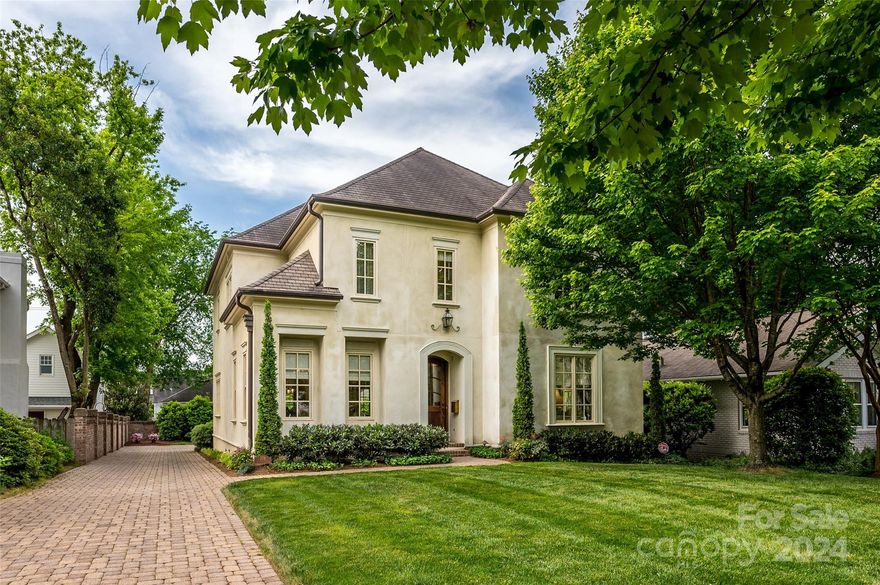 208 Cottage Place is located in Eastover on a tree-lined street perfect for walking to restaurants, retail shops, coffee, grocery store, library and the Eastover Elementary School. The home is like new with tons of natural light, hardwood flooring throughout, large rooms and a covered porch. The large kitchen designed by Bistany Design opens into the great room and has been recently renovated with a center island, Wolf convection steam oven,  Sub-Zero refrigerator and Miele dishwasher. The butler’s pantry features a beverage refrigerator and a sink. The primary suite is located on the second level with a spectacular ensuite bath, including a free-standing tub, double vanities and walk-in shower.  The second level also has two large secondary bedrooms with ensuite baths. The bedroom/ensuite bath closest to the primary bedroom has a steam shower. The third level has a bedroom, full bath and a wonderful space for a playroom or exercise room.