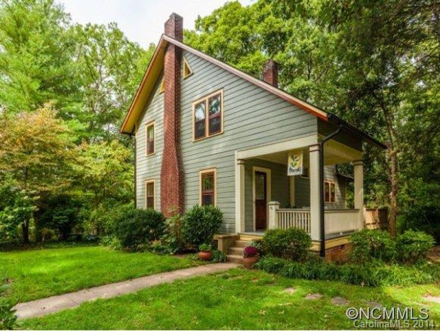 Classic Montford home with charm and space. Inviting front porch, Unique "Reverse Saltbox" Arts & Crafts Era design, with 4 bedrooms and bonus space in the finished attic for possible 5bedroom.  Lots of storage in the basement, with a single car garage. Ideal location on a quiet street in a sought after section of Montford, a short walk away from DT.  Only third family to live here 96 years! Well maintained, neat and clean, lots of light.