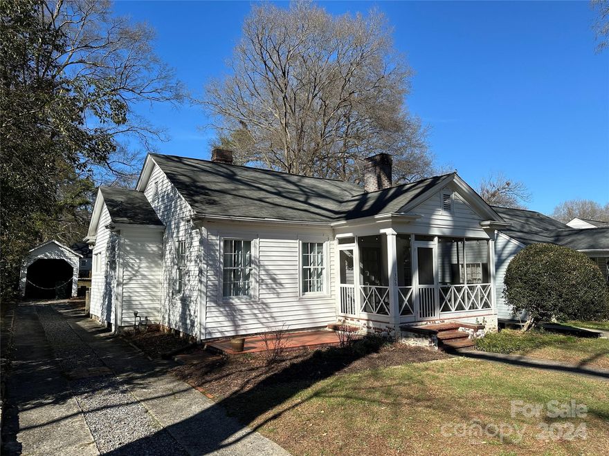 Rare find! Conveniently located in the Brookwood neighborhood of the Gastonia Historic District. Updated bungalow featuring traditional living room and dining room, 3 bedrooms and 1.5 baths, hardwood floors, sweet front screened porch and spacious backyard.