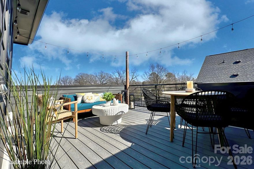 WOW! ROOFTOP TERRACE WITH CITY VIEWS, COMMUNITY DOG PARK AND CLOSE PROXIMITY TO UPTOWN BELOW $460K! Receive up to $13,000 towards closing costs and/or lowering the interest rate with our preferred lender! PREMIUM LOCATION JUST 2 BLOCKS TO CAMP NORTH END, LIVE IN A NEW, BEAUTIFULLY APPOINTED TOWNHOME! Discover Modern Industrial Living at "North End Terraces". A Unique Townhome Community of 69 Homes w/ Modern Design and Artful Architecture. Nestled between Charlotte's thriving Arts District, NODA, and the bustling Central Business District of Uptown. 

3 bedrooms, 2 full/2 half baths, 2 car attached garage WITH EV CHARGER. Upscale finishes including blonde LVP floors throughout main living area and upstairs hallway, plus oak tread staircases leading to main & second floors. Designer kitchen with white cabinets, quartz countertops, mist glossy watercolor backsplash, stainless steel appliances including range, dishwasher & microwave. Primary bath features a large, walk-in-shower with tile to the ceiling and basket weave tile wet-bed, modern black fixtures, tiled floors in all full baths and more! This home is not to be missed!

INVESTORS:NO RENTAL RESTRICTIONS.