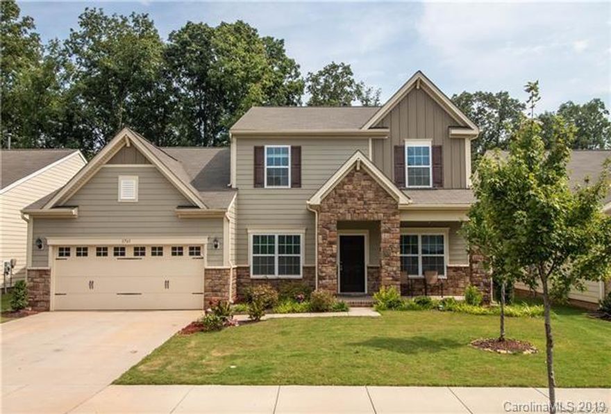 Built in 2016 on wooded, private lot! Master bedroom upstairs, with 4 bedrooms and a bonus room upstairs. One of the upstairs bedrooms has a en-suite bath with a hall bath for the other two. Formal area in the front of the home with dining and living/office area. Great room with gas fireplace is open to the kitchen and breakfast area with access to the backyard. Backyard includes a large, paved patio with a fire pit and grill pavilion. Fort Mill schools and close to Baxter Village! Available for December 1st move in and possibly sooner!