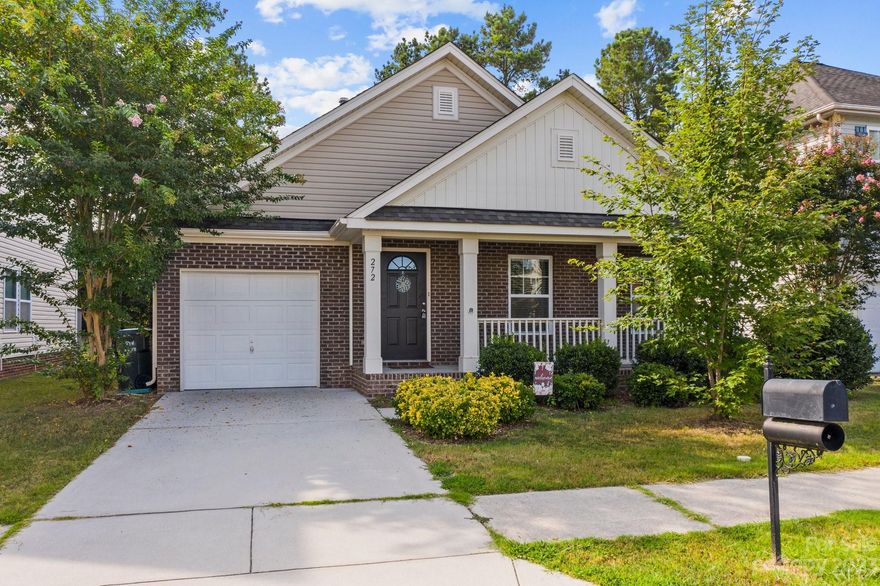 Beautiful Spacious Ranch with a large great room, fireplace, granite kitchen with stainless steel appliances and a breakfast bar. Featuring Three large bedrooms, two baths, Rocking chair front porch and a new large rear deck. This home backs up to woods and located at the end of a dead end street. Community Features include a large playground area, side walks and is Close to schools, shopping and minutes to I-77. Call today and Make this your New HOME!