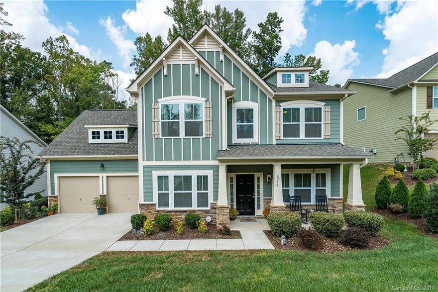 Meticulously maintained 4bed/3bath home in desirable Fox Ridge community. Secluded lot on quiet cul-de-sac. Fabulous open floor plan with large kitchen island, 1st floor guest suite with full bath, and private study/office. 2nd floor has spacious secondary bedrooms, loft, and bonus room. Property has full irrigation, with patio and deck overlooking low-maintenance backyard in wooded serene setting. Easy commute to uptown Charlotte, major highways, shopping/entertainment and Ballantyne area.