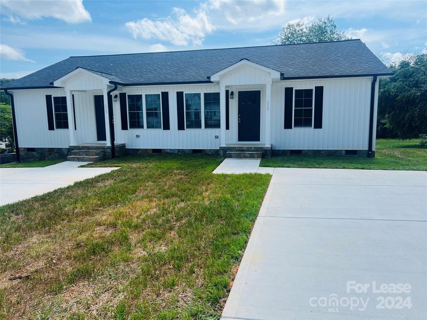 THIS UNIT IS NO LONGER AVAILABLE.  APPLICATION APPROVED  Brand NEW duplex in super location in Maiden, NC.  Walk to downtown, parks, and the recreation center!  This 2 bedroom 2 bath has laminate floors (no carpet) and granite countertops.  Good sized bedrooms and spacious bathroom.  Please visit our website, under the Lease tab, to see if a property is still available and to review our rental requirements. A credit and criminal background check are a part of the application process. $100 application fee per adult, 18+. Small pets ok (25 lbs max) with a non-refundable $500 pet fee (per pet). All pets must be approved by our third-party Pet Screening service.