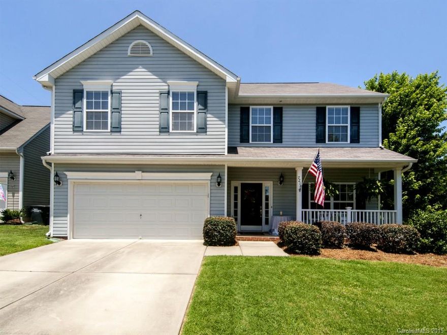 Spacious and Beautiful Cul-de-sac home with rocking chair front porch. Three bedrooms Plus a LOFT AND a basement. The basement has a private office, full bathroom,rec-room and bar with sink and refrigerator hookup. PERFECT for entertaining! Upgraded Kitchen with granite countertops, 42" cabinetry and island. Large master suite with 5 piece bath and his/hers closets. Private yard backs to woods. Easy access to Tega Cay walking trails, parks, lake and top rated brand new elementary school.